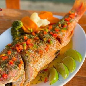 Roasted Whole Red Snapper